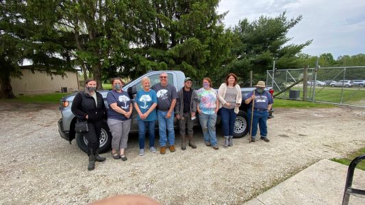 a group of people posing for a picture